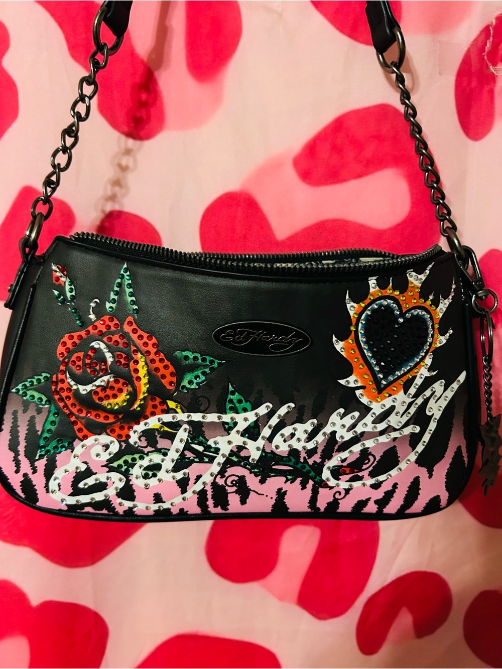 Ed Hardy Rhinestone Handbag - Picture 3 of 4